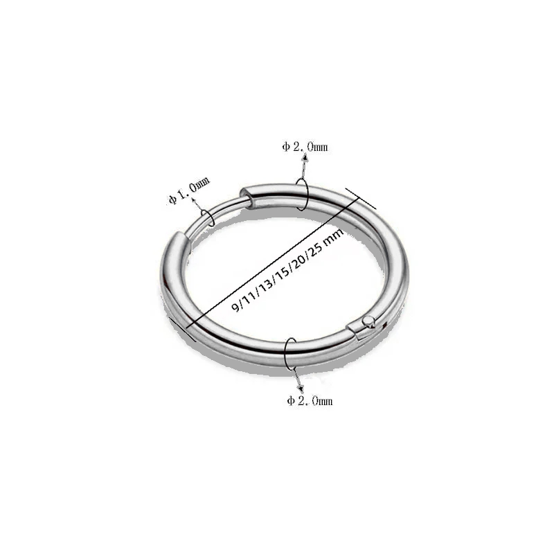 Huggies redondos de Color plat - Helix Cartilage Ring reseña y precio