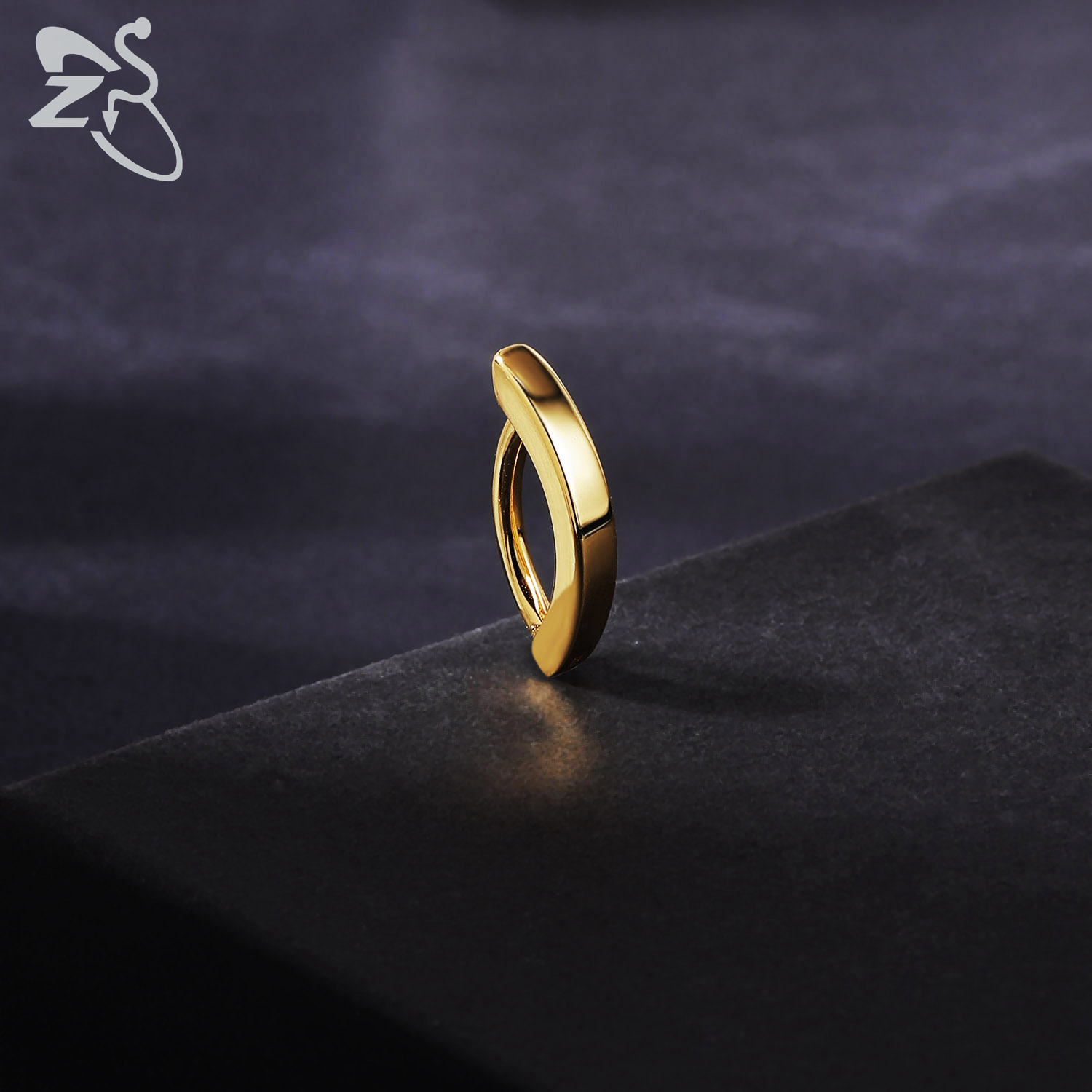 ZS 1 pieza Color dorado 14K 92 - Zs Body Jewelry reseña y precio