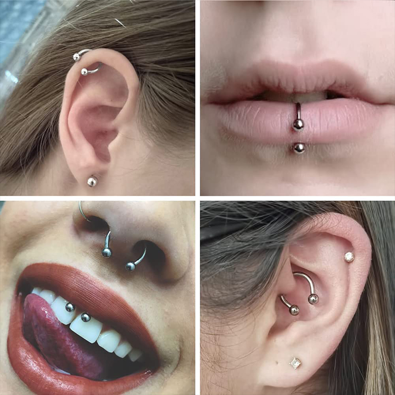 Lote de 5 piezas de acero inox - Helix Cartilage Ring reseña y precio