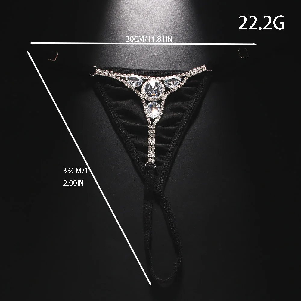 Tanga redonda Sexy con diamant - Body Jewelry Rhinestone reseña y precio