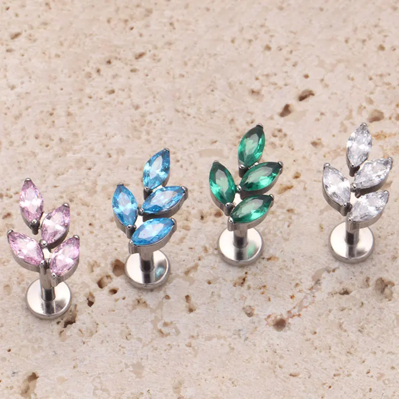 G23 gema de titanio CZ oreja C - Zoor Body Jewelry reseña y precio