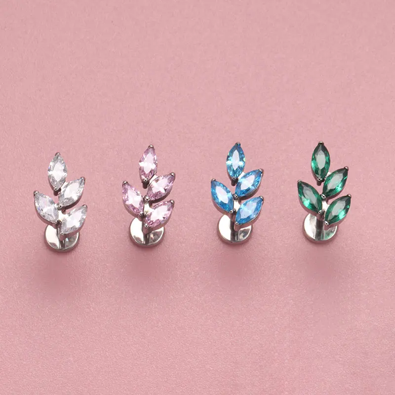 G23 gema de titanio CZ oreja C - Zoor Body Jewelry reseña y precio