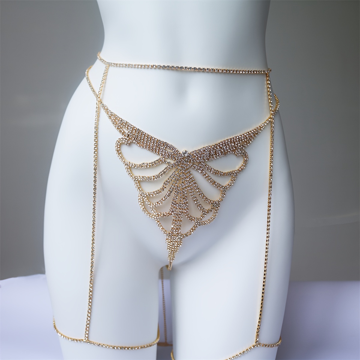 Cadena de cintura de diamantes - Body Jewelry Rhinestone reseña y precio