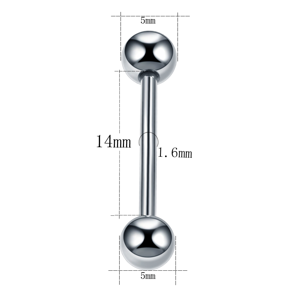 1PC 14G 16G titanio Industrial - Body Jewelry Industrial reseña y precio