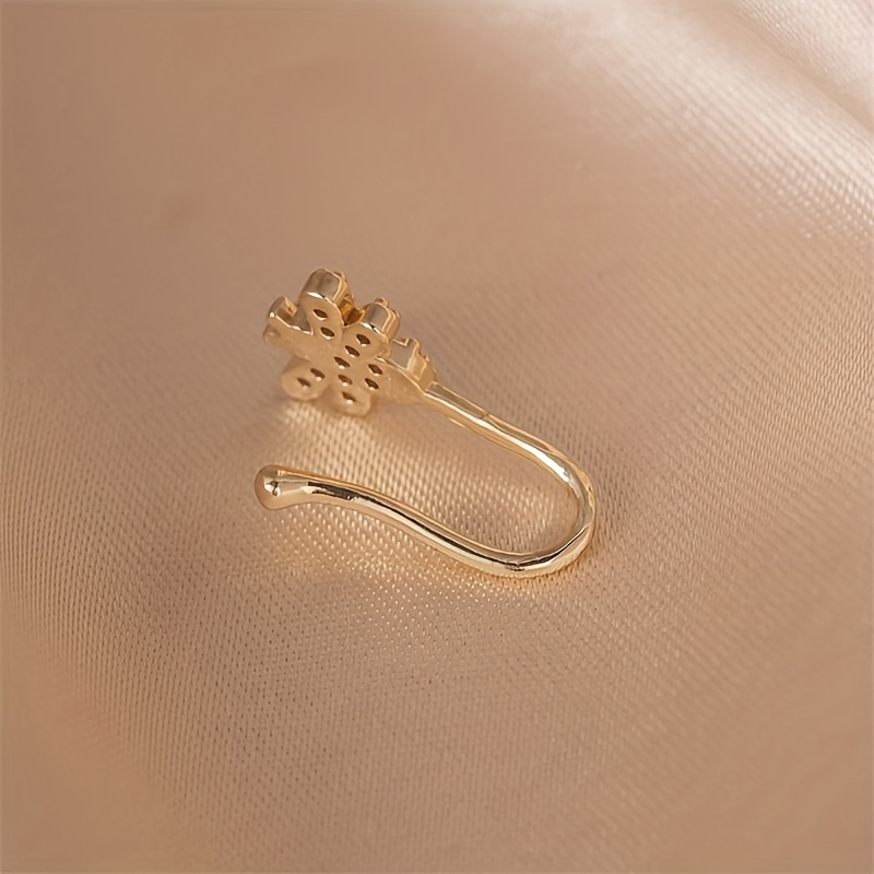 Anillo de nariz no perforado c - Body Jewelry Materials reseña y precio